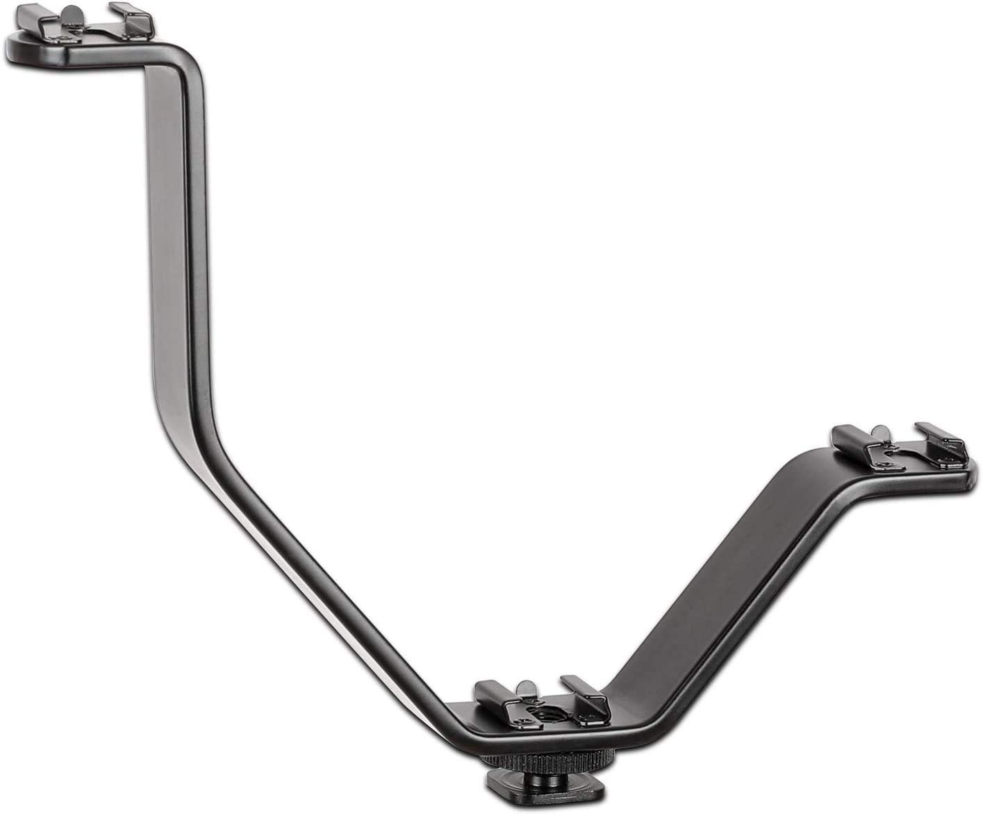 SHOPEE V-Shape Triple Universal Tri hot Shoe Adapter Bracket, Camera Photography Accessories, Can be Used for Flash, Microphone, Camera, LED Video Light