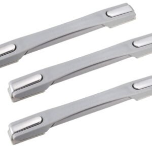 Repair Replacement Luggage Pull Handle for VIP Safari, American tourister, Skybag Suitcase Trolley Bag Suitcases Handle for Luggage Parts (Grey (New) 3 Pcs Handle)