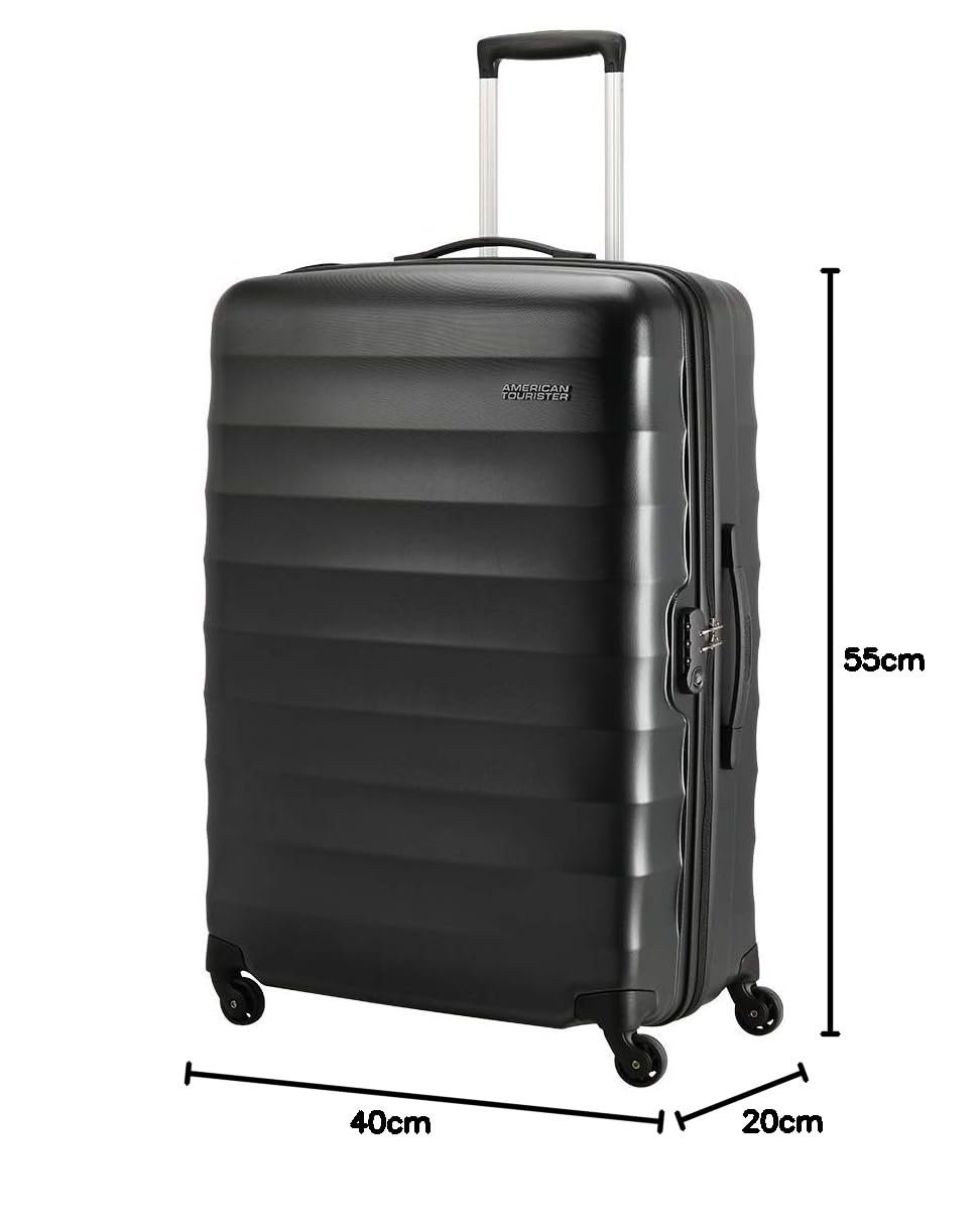 American Tourister Trolley Bag for Travel | Barcelona 55 Cms Polycarbonate Hardsided Small Cabin Luggage Bag | Suitcase for Travel | Trolley Bag for Travelling, Gunmetal, 4, Spinner - Image 11