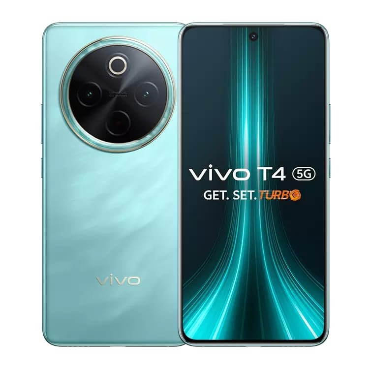 vivo T4 5G (Emerald Blaze, 12GB RAM+256GB Storage)| Snapdragon 7s Gen 3 | 120Hz Quad-Curved AMOLED | 7300mAh+90W Fast Charge | 50MP Sony OIS Camera | Military Grade Build | AI Photo Enhance | AI Erase - Image 3