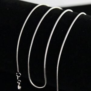 THE MEN THING Chain for Men, Luxury Pure Titanium Steel Chain | Silver Stainless Steel Chain | Necklace Jewellery for Men & Boys