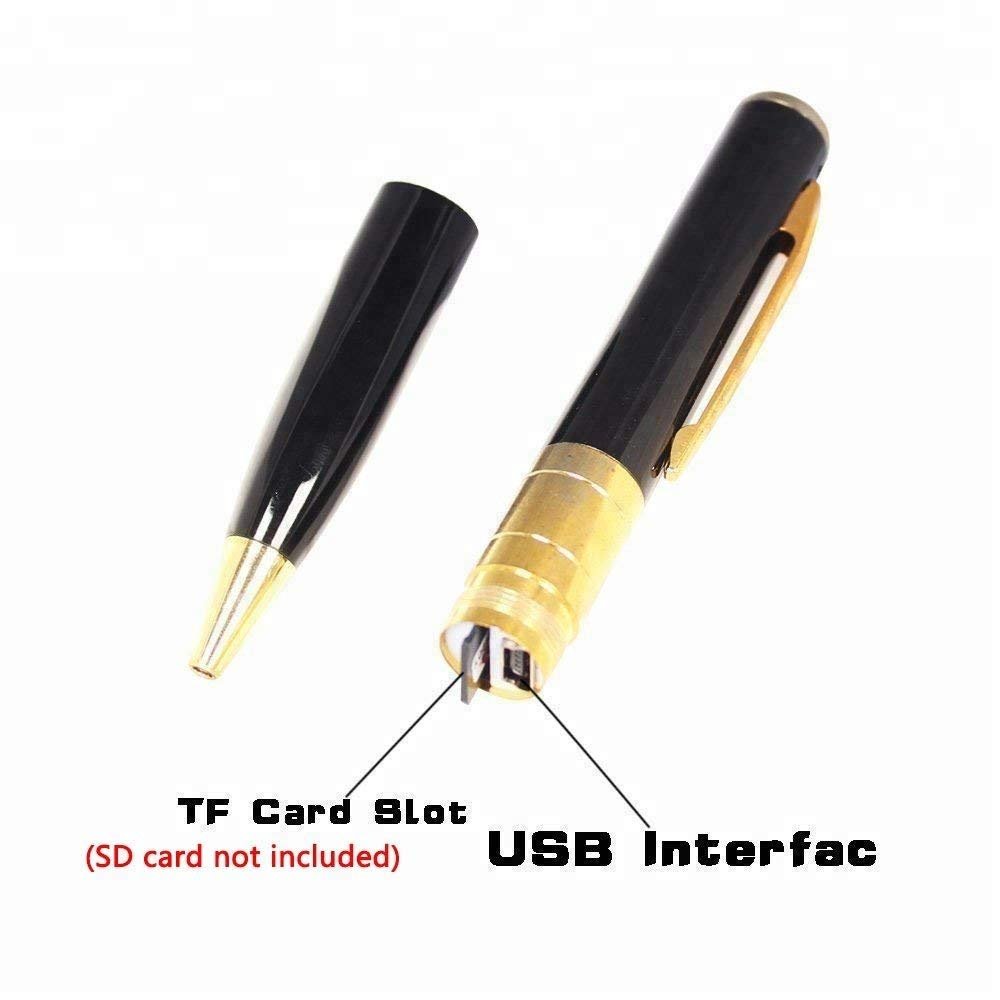 TECHNOVIEW Spy Pen Camera 720p Video Audio Recording Indoor Outdoor Spy Pen Camera - Black - Image 2
