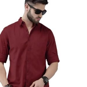 OTUS Men’s Cotton Solid Formal/Semi Formal Shirt