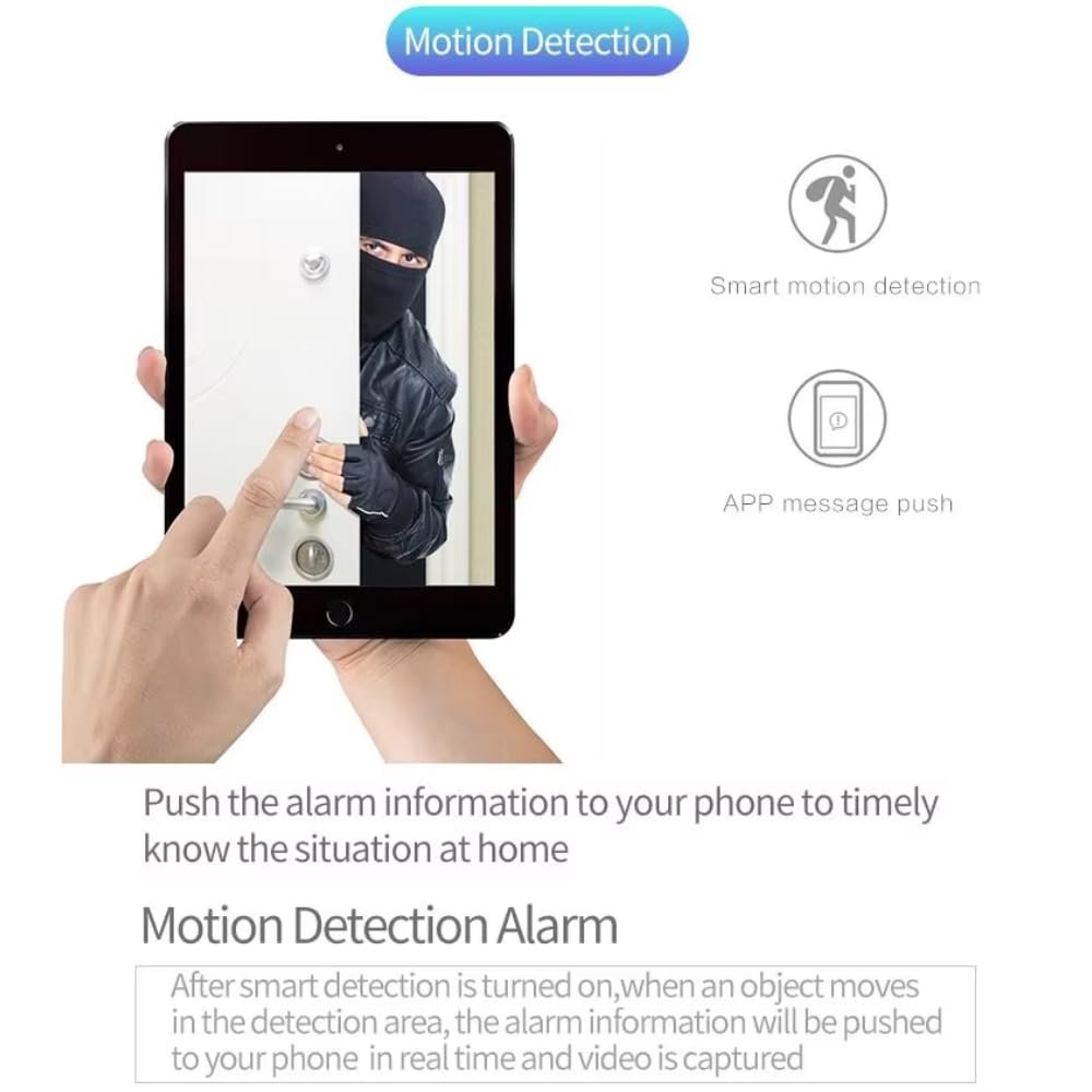 Maizic Smarthome Cheeky 3 MP FHD WiFi Indoor CCTV Camera for Home with Pan/Tilt 360° View, 2 Way Communication, Motion Detection, Color Night Vision and Supports SD Card (Up to 256 GB) - Image 8