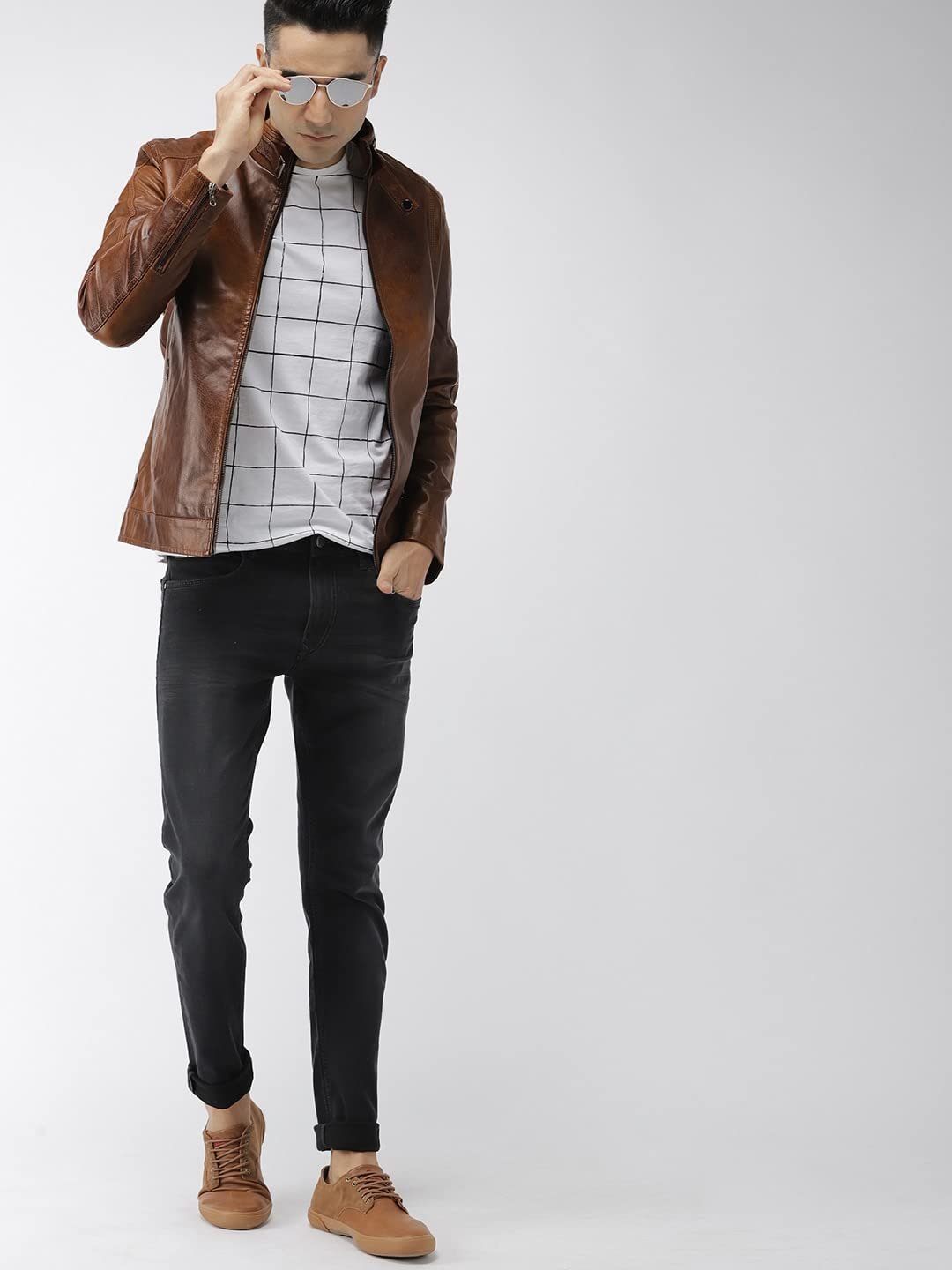 The Indian Garage Co Men Polyurethane (PU) Standard Length A-Line Coat - Image 5