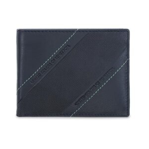 United Colors of Benetton Men’s Leather Wallet Limerick – Black | Passcase Wallet with RFID Protection, Multiple Card Slots | Coin Pocket | Bi-Fold Purse for Men | Ideal for Gifting