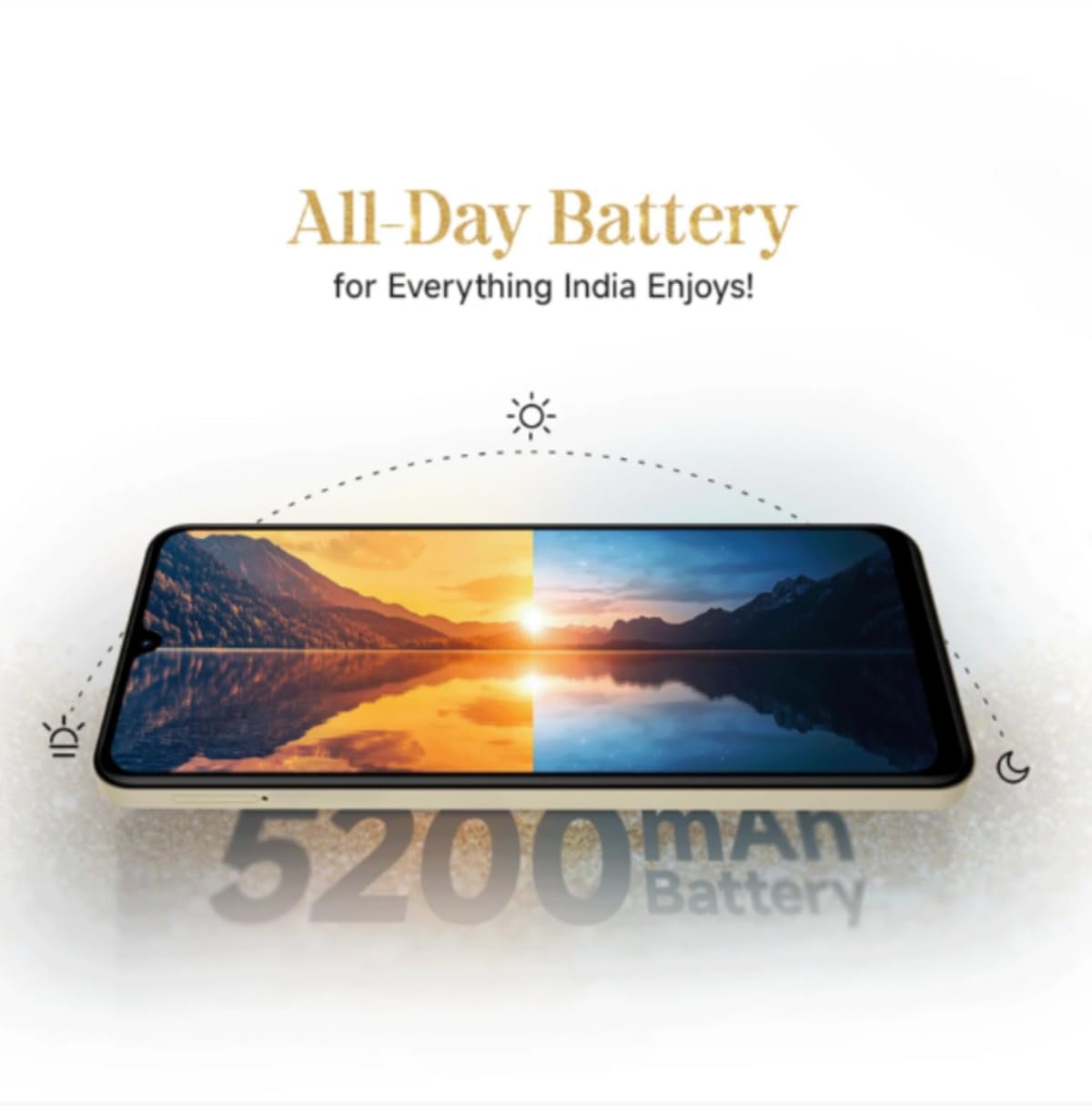 Redmi A5 (Jaisalmer Gold, 3GB RAM 64GB Storage) | Royale Design | Segment's Largest 17.47cm(6.88) and Smoothest 120Hz Display) | TUV Rhineland Triple Eye Protection Certified | 5200mAh Large Battery | Supports expandable storage: up to 2TB - Image 8