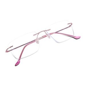Blue Light Blocking Glasses Anti Blue Ray Unisex Lightweight Rimless Frameless Rectangle Computer Gaming Glasses