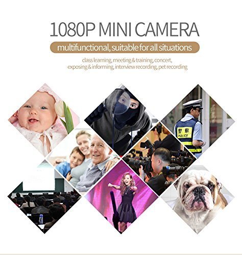 TECHNOVIEW Spy Camera Hidden Mini Spy Camera Wireless 1080P HD Portable Small Camera with Night Vision Nanny Cam for Home Indoor Outdoor Security Small Size (Non WiFi) - Image 3