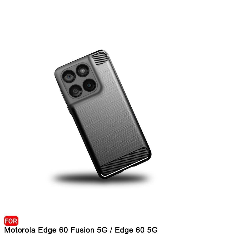 TheGiftKart Rugged Shockproof Back Cover Case for Motorola Moto Edge 60 Fusion 5G / Edge 60 5G | Total Camera Protection | Anti-Fingerprint Finish | 360 Degree Protection Back Cover Case (TPU, Black) - Image 8