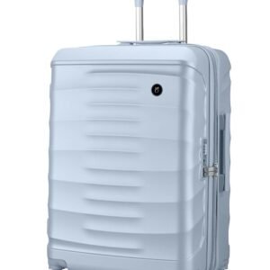 Maleta Crescent Check-in Medium | 65 cms Premium Material, Expandable| Hardside Luggage | Medium Size Trolley Bags for Luggage| Travel Bags for Luggage | Suitcase for Travel (Silver, Check-in Medium)