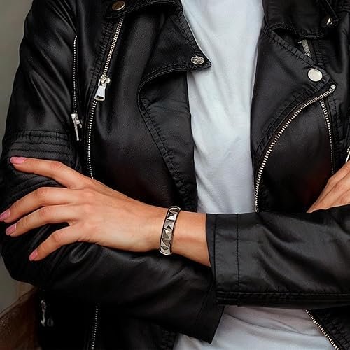 3Pcs Punk Bracelet For Men,Gothic Jewellery, Black Leather Wristband, Punk Style Accessories For Concerts, Parties, Friends Gathering - Image 6