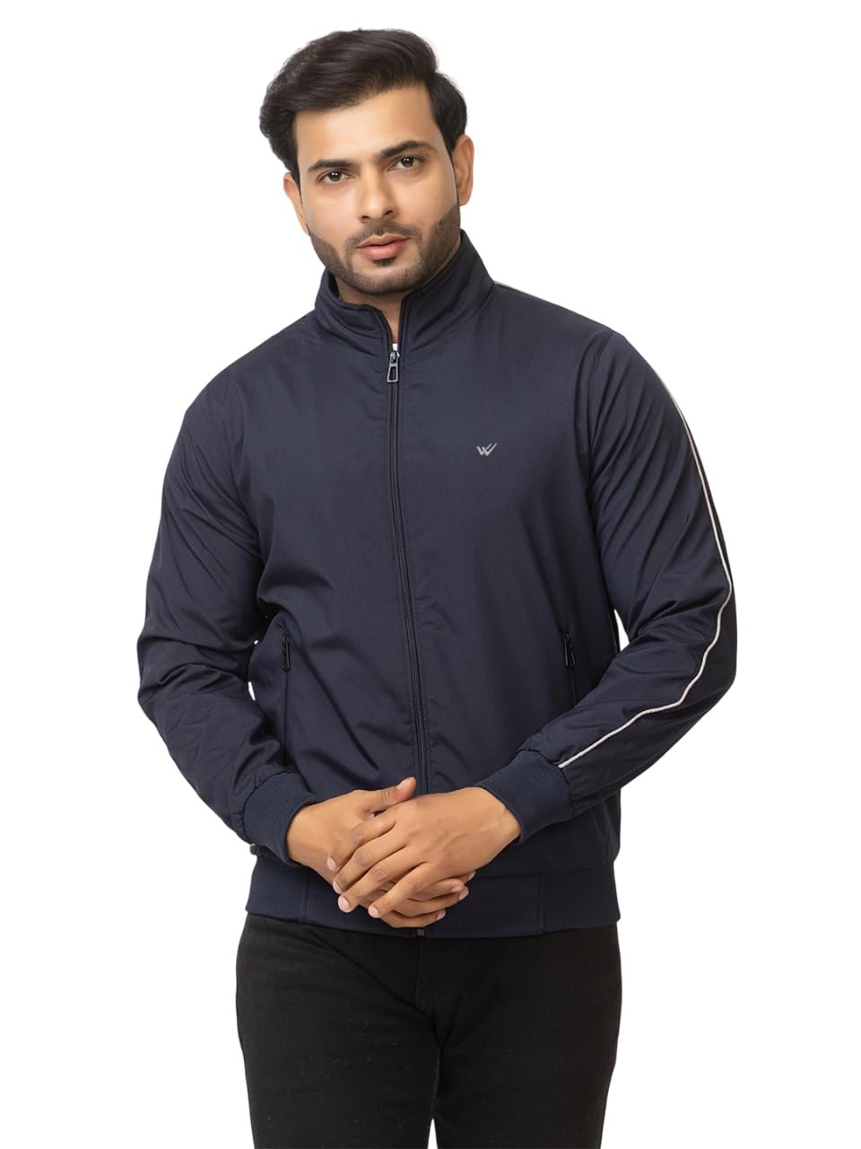 Winter Wear Casual Wear Polyester Full Sleeve Zipper Stylish Solid Men Windchater jacket