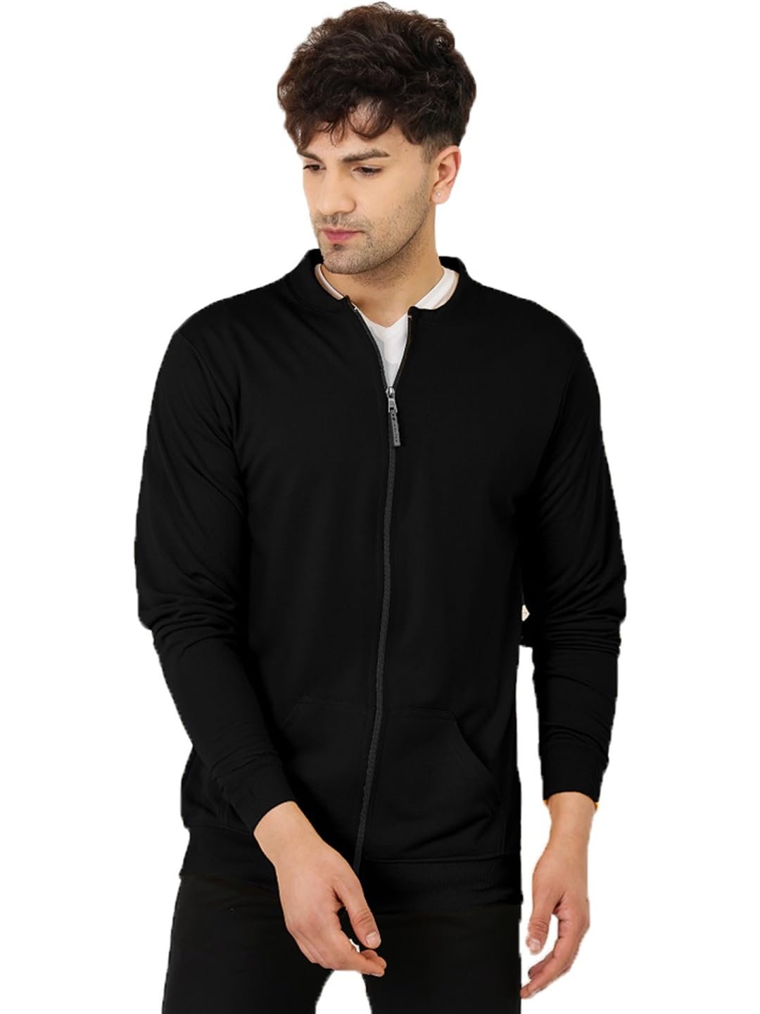 LEOTUDE Full Sleeve Regular Fit Fleece Bomber Winter Jacket For Mans - Image 3
