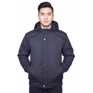 Men’s Winter Puffer Jacket | Hooded, Padded Bomber Jacket for Men | Standard Length, Full Sleeve, Warm & Stylish Winter Wear