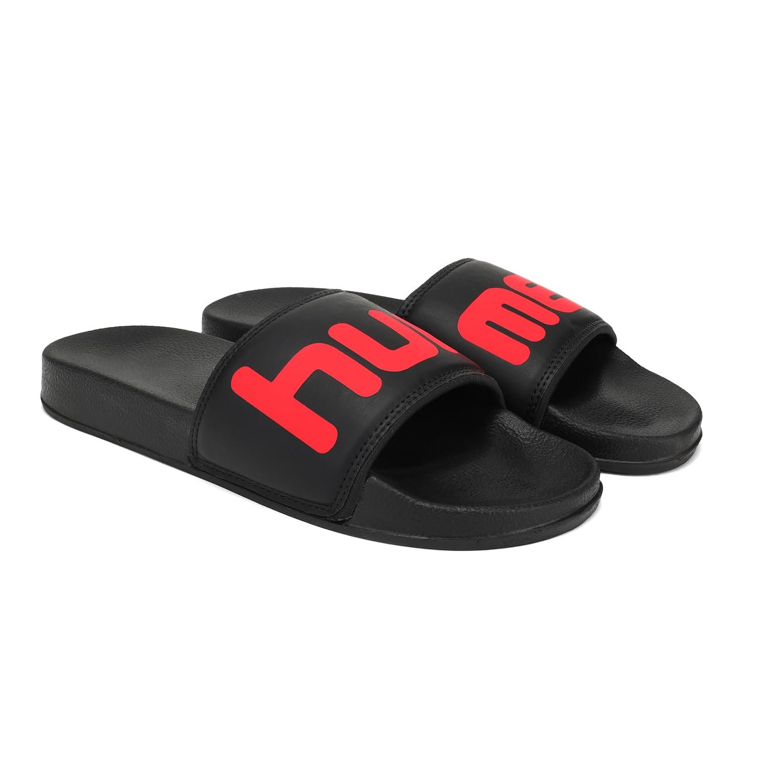 hummel CHUNK MEN SLIDERS Comfortable Cushioned Sole Arch Support Durable Lightweight Flexible Trendy Style Flip flops and Slippers Slides for Men Daily use Chappal