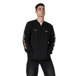 MIA FASHION Winter Jackets for Men & Boys | Tokyo Manji Anime Embroidered Full Sleeves Fleece Jacket, Regular Fit