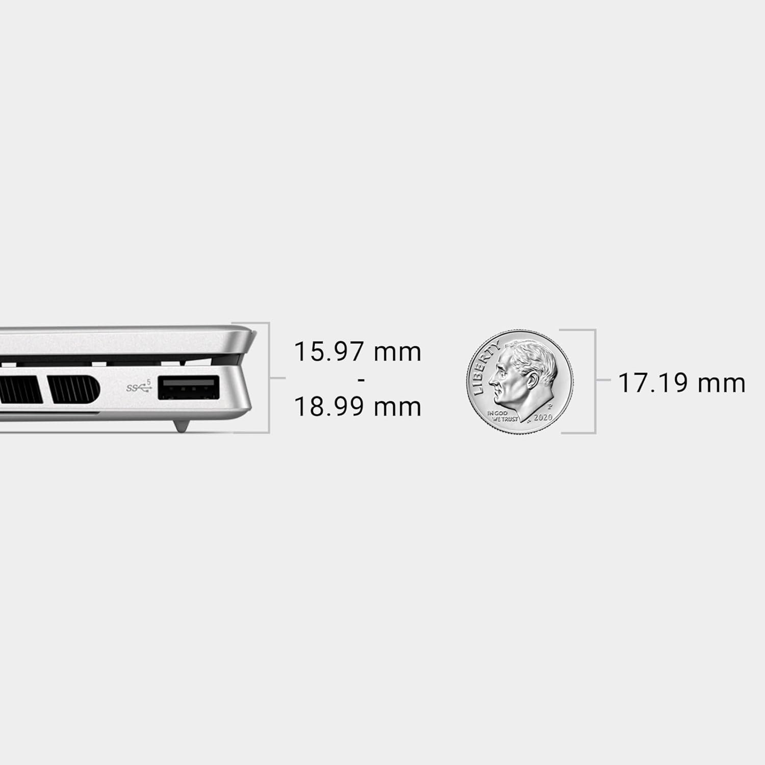 Dell Inspion 7430 Laptop, Intel Core i7-13700H, 16GB LP DDR5 + 512GB SSD, 6GB GDDR6 NVIDIA RTX 3050, 14.0" (35.56cm) 2.5K 300 nits, Win 11+ MSO'21 + 15 Months McAfee, Backlit KB + FPR, Silver. 1.66kg - Image 7