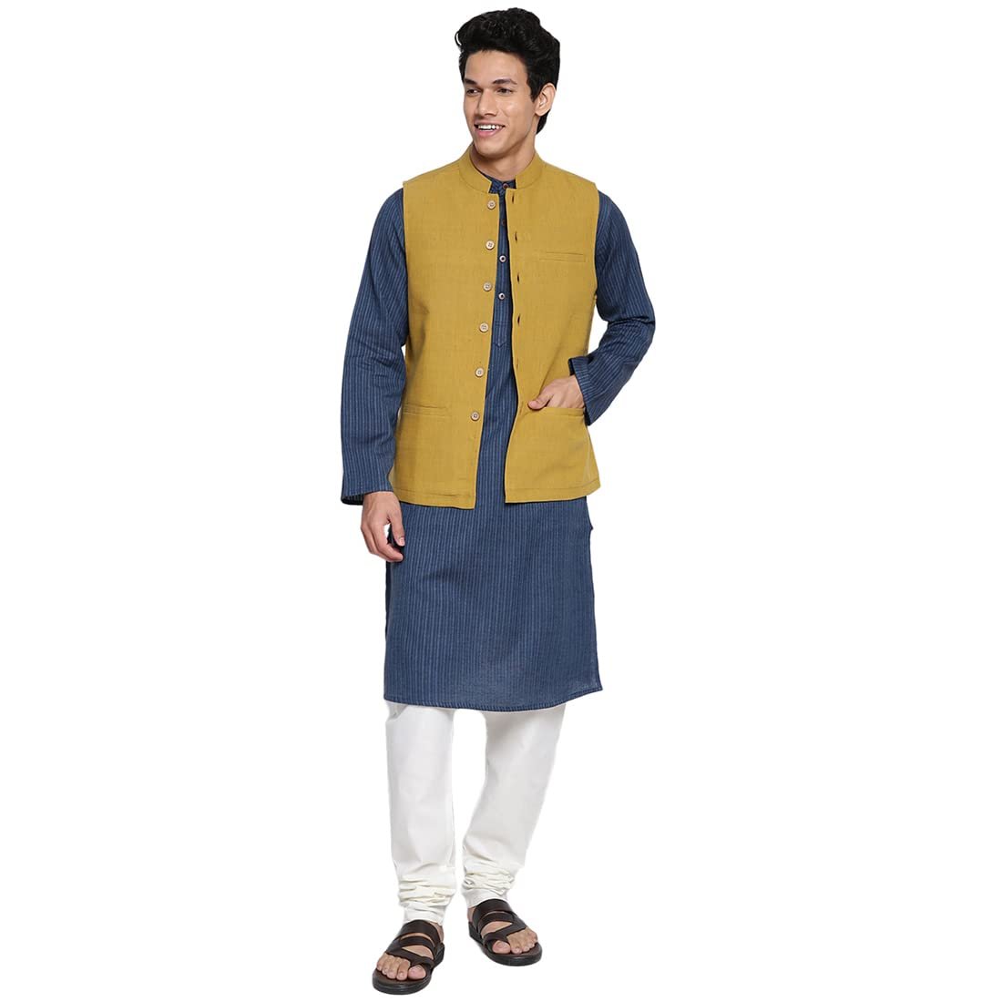 Fabindia Men Nehru Jacket - Image 5
