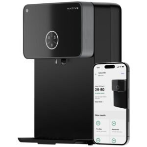 Native by Urban Company M2 RO Water Purifier | No Service for 2 Years | 2-year Unconditional Warranty | Smart iOT-enabled Monitoring | RO+UV+Copper+Alkaline | 8L Storage | 4-in-1 Health Booster