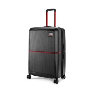 Urban Jungle Polycarbonate 360 Degree By Safari, Premium Large(75 Cm) Trolley Bag, Check-In Suitcase With 8 Silent Wheel And Tsa Lock, Hardside Travelling Luggage For Both Unisex (Carbon), Black