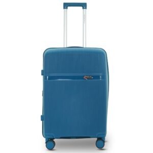 AMERICAN TRAVELLER Touris Fly Luggage Trolley Bag | Suitcase for Travel | Lightweight | Durable Polypropylene Hard Shell | 360° Spinner Wheels | TSA-Type Lock (20, Blue)
