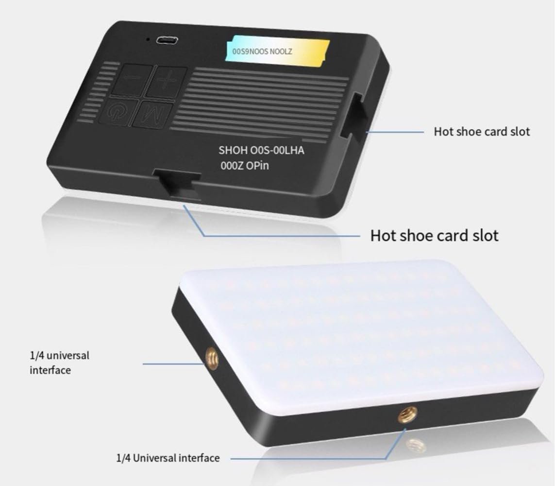 Techzere Portable Selfie Fill Light Video Conference Lighting with Clip & Camera Tripod Adapter Rechargeable 2000mAh, 3 Light Colours & Dimmable. Also Suitable for Product Photography - Image 8