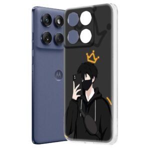 Fashionury Designer Soft Back Cover Case Compatible for Moto Edge 60 Fusion, Printed,Transparent,Flexible, Silicon for Motorola Edge 60 Fusion -D2182