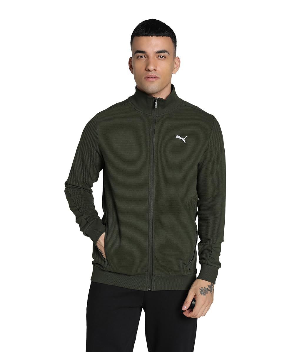 PUMA Mens Cotton Blend Standard Length Jacket