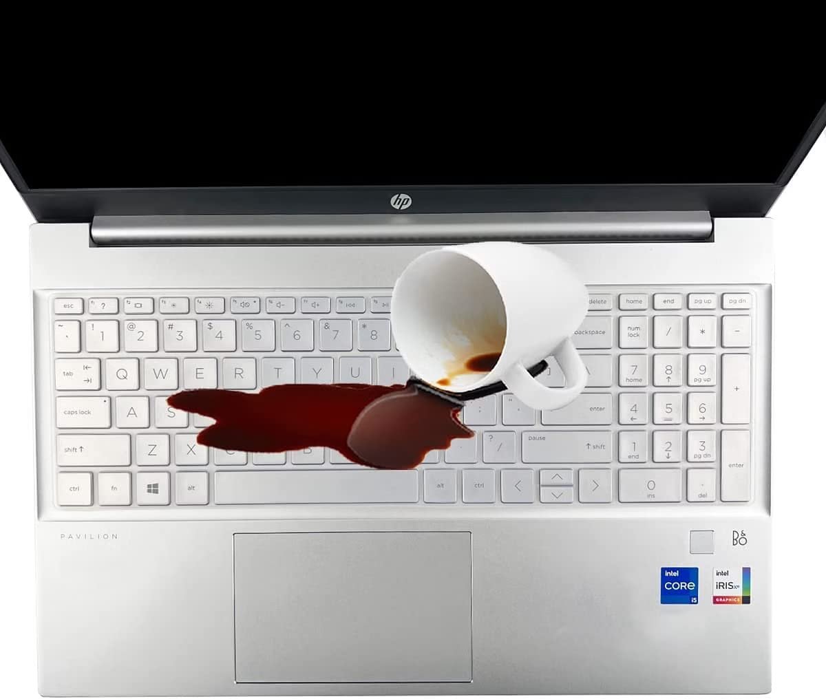 RAYA Silicone Keyboard Skin Cover for HP Pavilion 15 Series (15.6inch) ( 15-eh 15-eg 15-er 15-fd 15-fc ) & HP Pavilion 16 Series (16inch) ( 16-ab 16-af 16-ag ) Laptops (Transparent) - Image 3