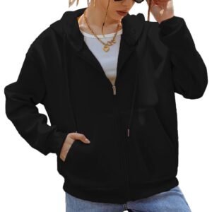 TADKEE Oversized Solid Hoodie Sweatshirt for Women | Comfortable Hooded Sweatshirt for Winters