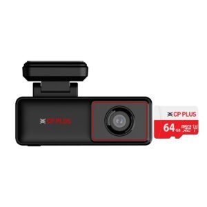 CP PLUS CarKam Car Dashcam with 2MP Full HD Resolution | Wide Angle View | Supports G Sensor | Low Light Vision – CP-AD-H2B-W with SD Card