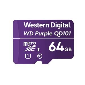 Western Digital WD Purple 64GB Surveillance and Security Camera Memory Card for CCTV & WiFi Cameras (WDD064G1P0C)