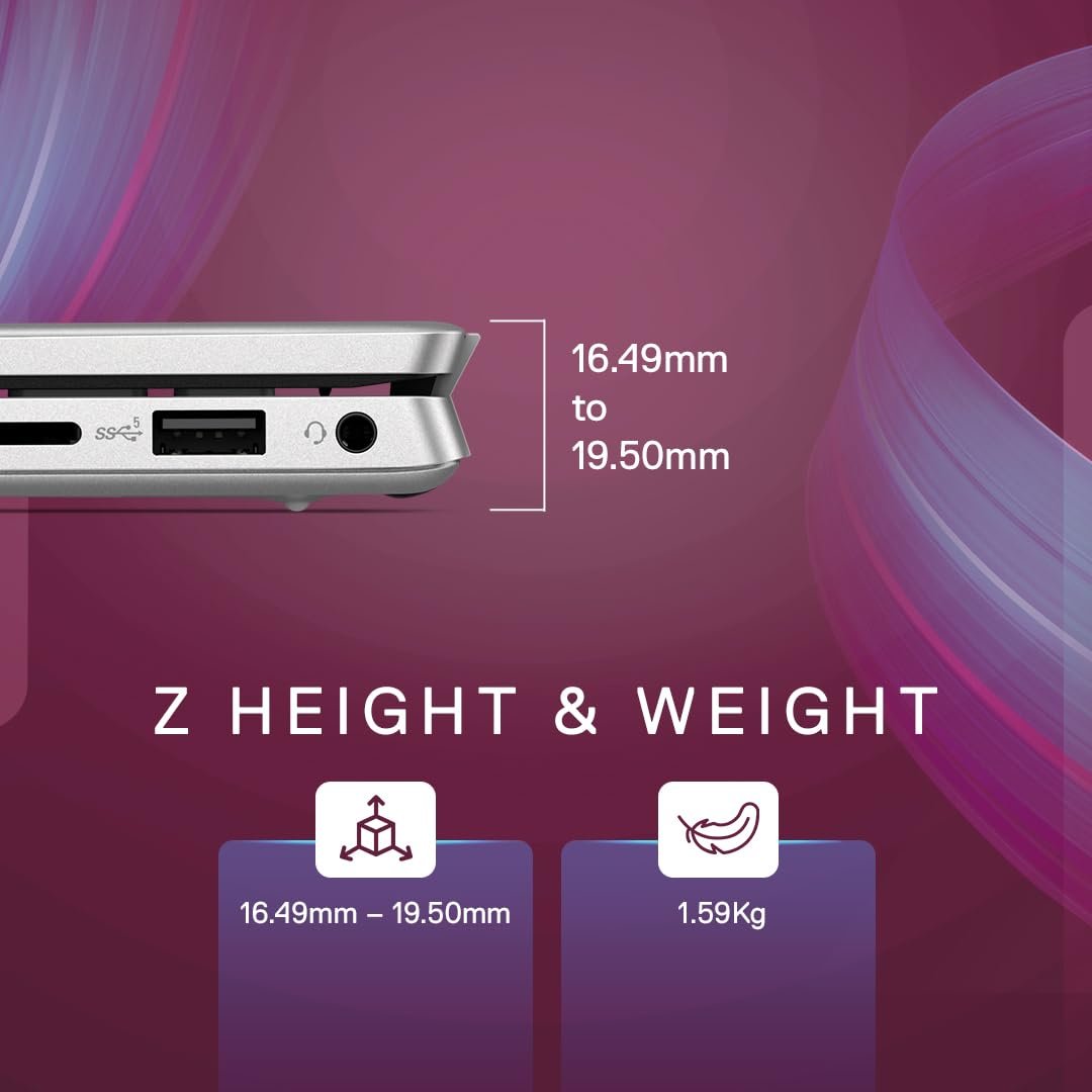 Dell Inspiron 5430 13th Gen Laptop, Intel i5-1335U/8GB LPDDR5/512GB SSD/ 14.0" (35.56Cms) FHD+ Comfortview/Backlit KB/Win 11 + MSO'21/Mcafee 15 Months/Platinum Silver/Thunderbolt 4.0 Port/1.59KGs - Image 9