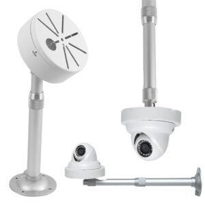 ZORBES® Security Camera Mount Bracelet, 7.8-15.7 Inches Telescopic Wall Mount, Aluminum Alloy Dome Camera Mount Universal Camera Wall Mounting Bracket for CCTV Security Camera/IP Camera