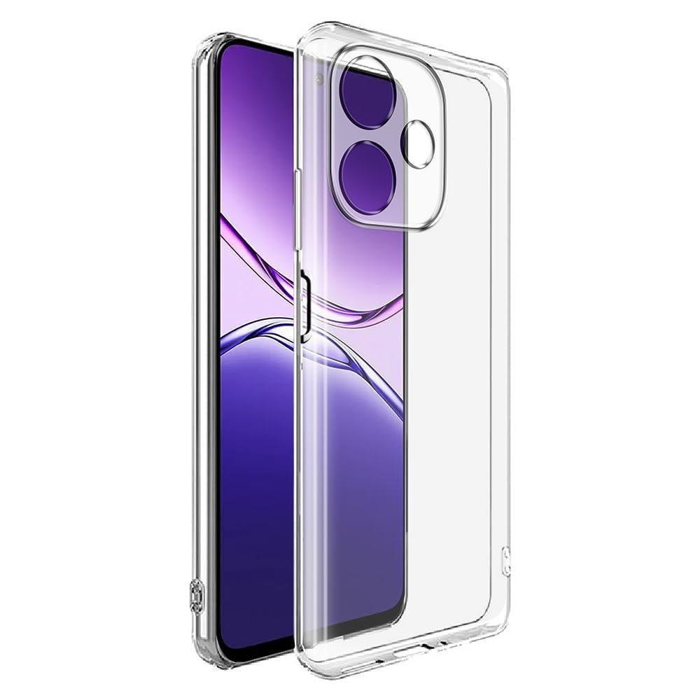 WHITBULL Slim Case Anti-Cling Shockproof Protective Unbreakable Hard Glass Cover Compatible with Oppo A5 Pro 5G - Transparent - Image 3