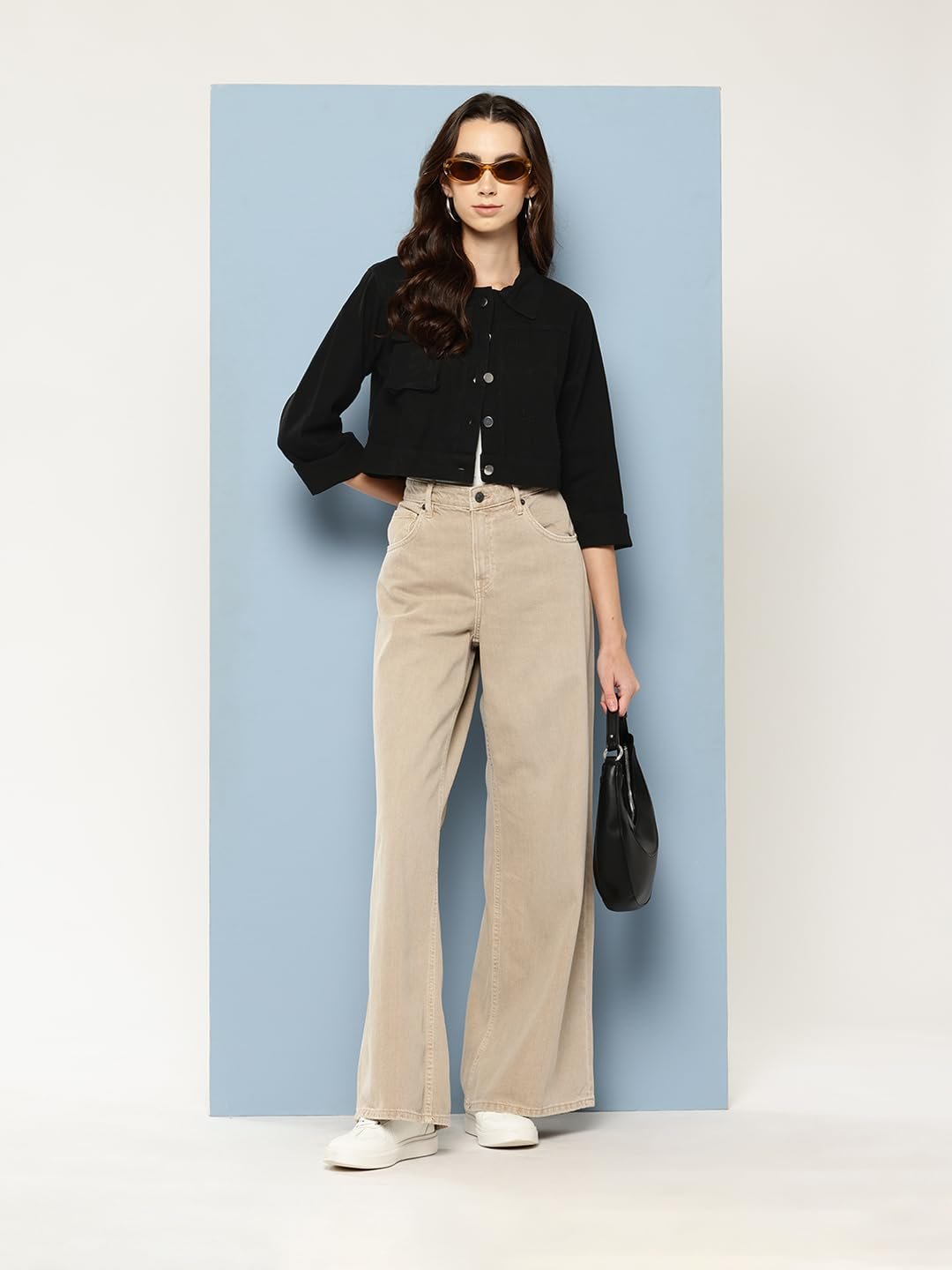 Aarika Womens Casual Wear Blue Colour Solid Denim Jacket - Image 5