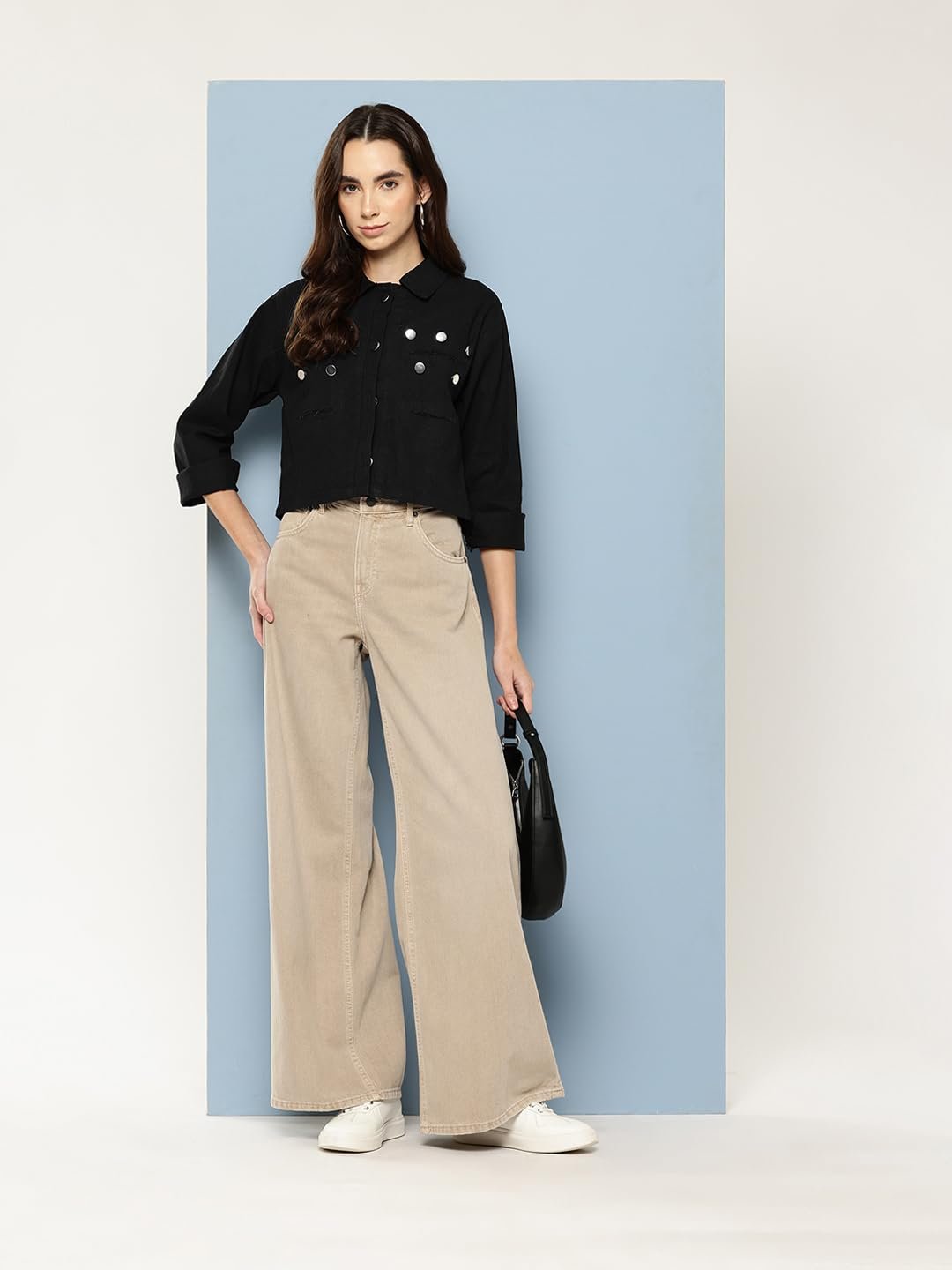 Aarika Womens Casual Wear Blue Colour Solid Denim Jacket - Image 5