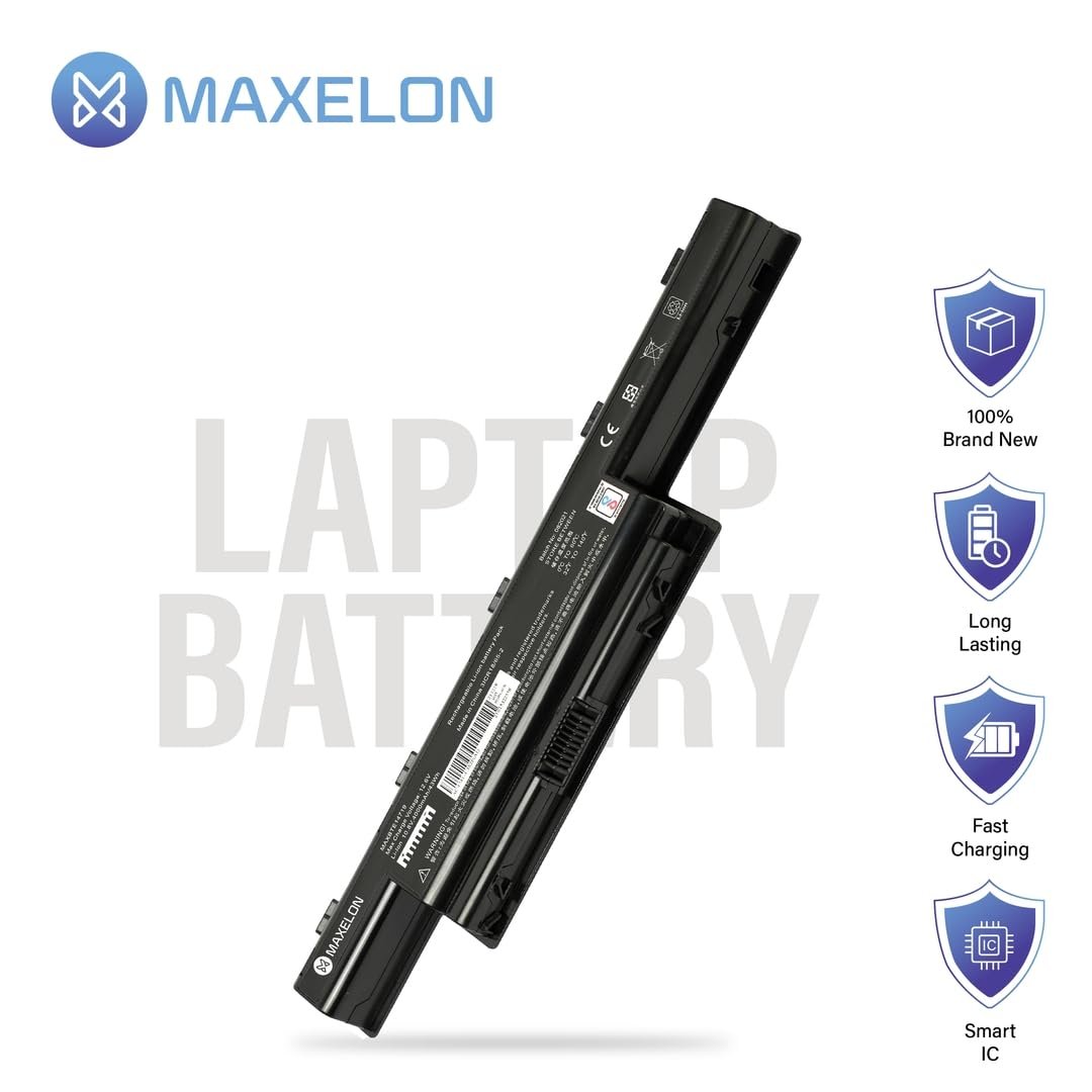 Maxelon BIS Certified Rechargeable Compatible Laptop Battery for Acer Aspire 4739 4739Z 4741 4741G 4741Z Battery- (Black) - Image 4