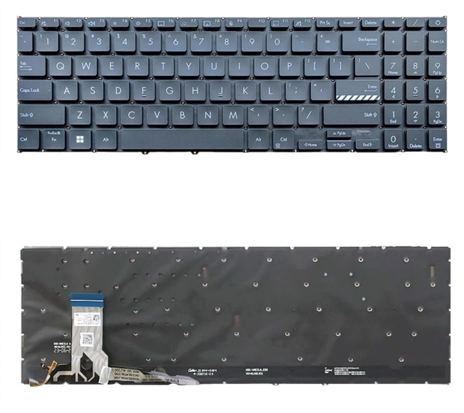 Replacement Keyboard for ASUS Vivobook Go 15 OLED E1504FA E1504GA Black with Backlit