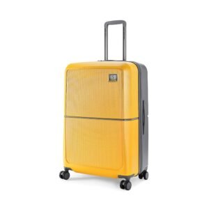Urban Jungle Polycarbonate 360 Degree By Safari, Premium Large(75 Cm) Trolley Bag, Check-In Suitcase With 8 Silent Wheel And Tsa Lock, Hardside Travelling Luggage For Both Unisex (Yellow)
