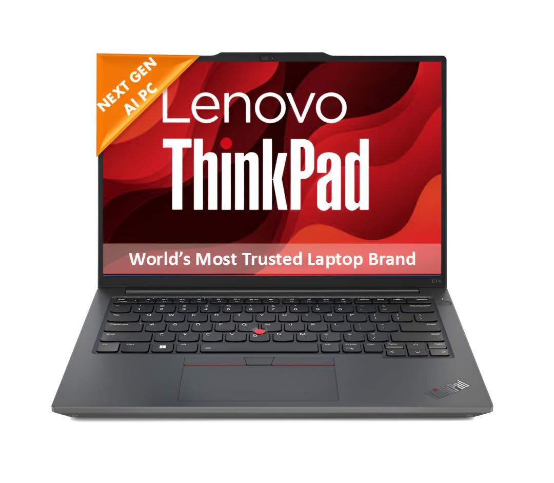 Lenovo ThinkPad E14 AI PC Intel Core Ultra 5 125U | Copilot Key | 16GB RAM | 1TB SSD | 14” WUXGA IPS 300 Nits | Win 11 + Office 2024 | Backlit | Fingerprint | 1.42 kg | 1Y Onsite | Black – 21M7S0SH00