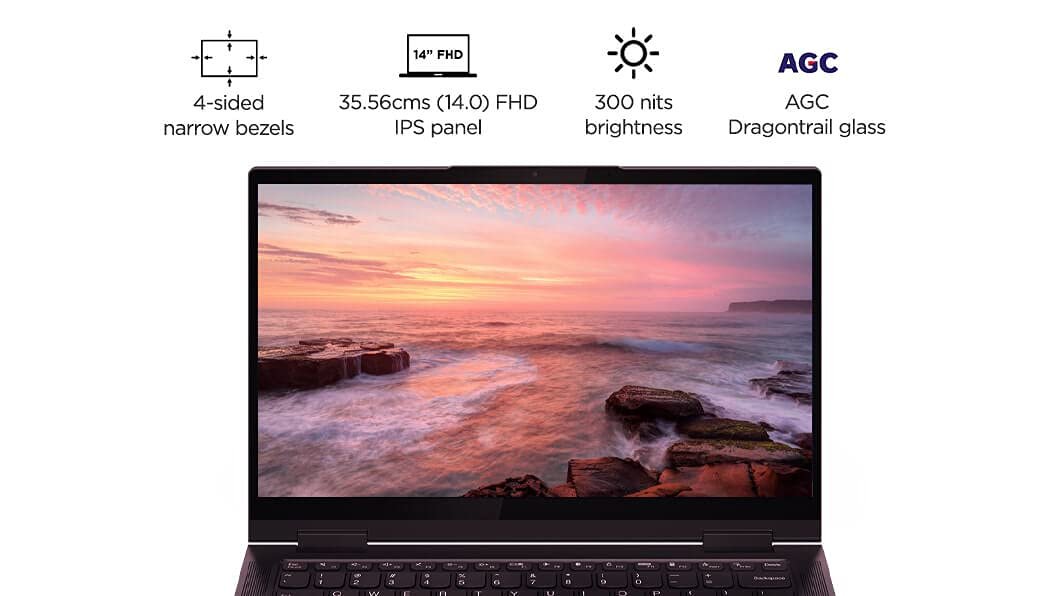 (Refurbished) Lenovo Yoga 7 AMD Ryzen 7 5800U 14" (35.36cm) FHD IPS Laptop (16GB/512 GB SSD/Windows 10/M - Image 5