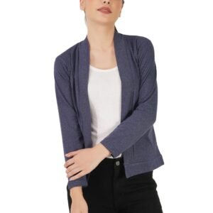 Amazon Brand – Nora Nico Women’s Cotton Full Sleeves Front Open Casual Shrugs with Pockets