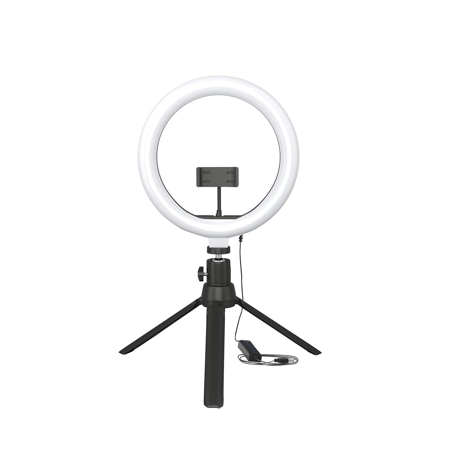 Amazon Basics 12-inch Professional LED Ring Light with Tripod Stand | 3 Color Temperature Modes | 10 Brightness Settings | Suitable for Photoshoot, Makeup, Videography