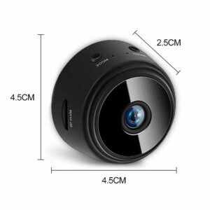 TECHNOVIEW WiFi FHD 2MP High Focus Spy Magnet Camera Mini Wireless Live View IP Audio Video Hidden Nanny Motion Camera for Home Offices Security Indoor Outdoor (Magnet Camera)