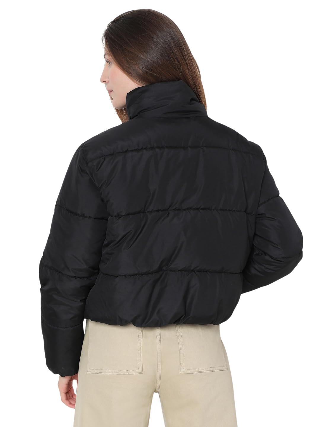 VERO MODA Polyester Women's Standard Length A-Line Coat - Image 4