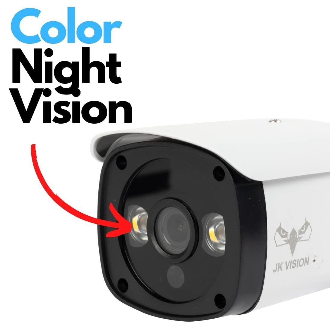 JK Vision 5MP IP Wired Camera with 18 LED, 1080p, Night Vision, Built in Audio, 30M Range, 1 Year Warranty - Image 5