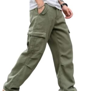 Q – RIOUS Cotton Casual Cargo Pants for Men – Multi-Pocket Style