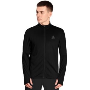 London Hills Men’s Polyester High Neck Full Sleeve Full Zip with Pocket Solid Sports Track Standard Length Jacket